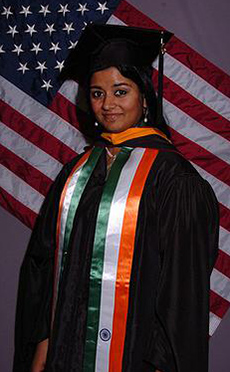 Shromona Pandit for graduation